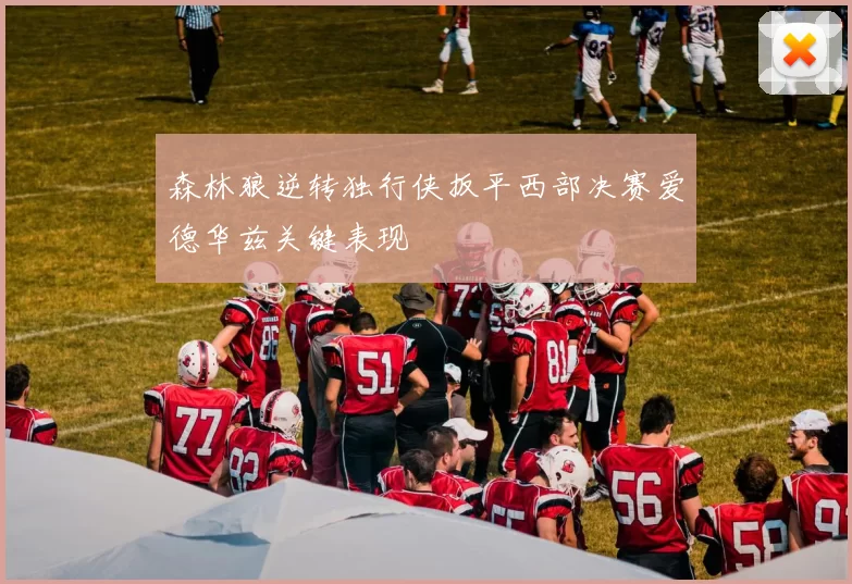 森林狼逆转独行侠扳平西部决赛爱德华兹关键表现